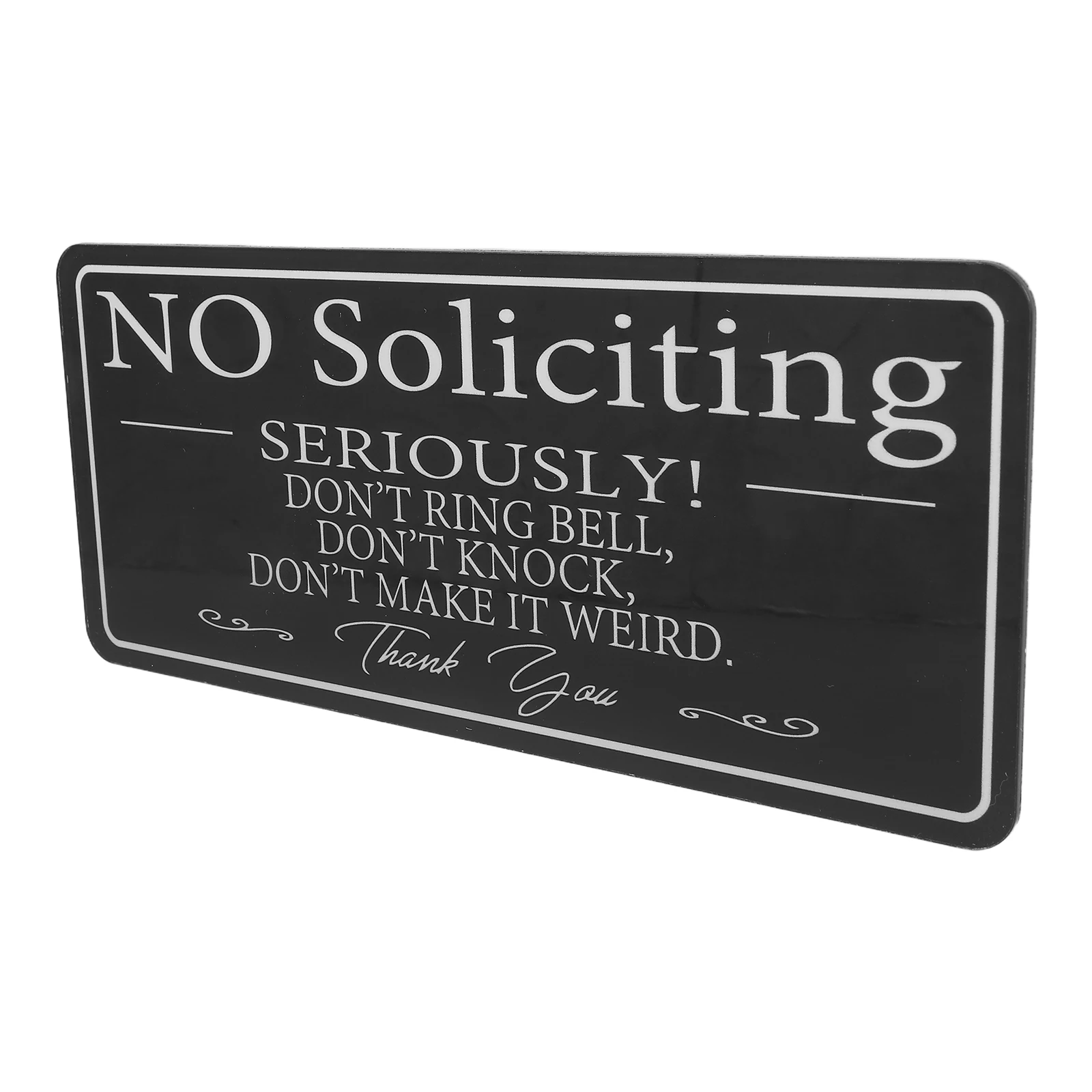 Waterproof No Soliciting Sign Acrylic Self-Adhesive Door Plate Wall Sticker For Office Home Front Exterior Doors Busy Office
Waterproof No Soliciting Sign Acrylic Self-Adhesive Door Plate Wall Sticker For Office Home Front Exterior Doors Busy Office