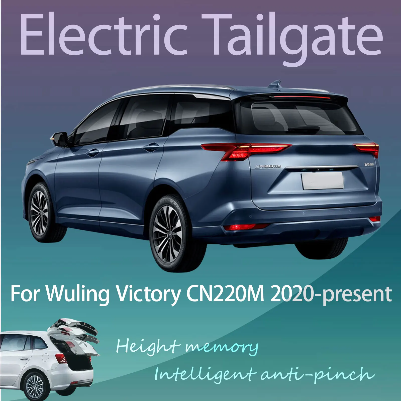 For Wuling Victory CN220M 2020-present Electric Tailgate with Sensor Trunk Anti-pinch Memory Height Intelligent Operation
For Wuling Victory CN220M 2020-present Electric Tailgate with Sensor Trunk Anti-pinch Memory Height Intelligent Operation
