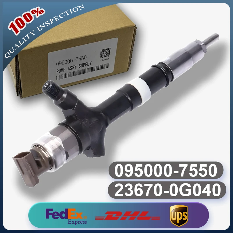 Diesel Fuel Injector 095000-7550 095000-7220 23670-0G040 23670-0G020 for Toyota Avensis Corolla 2.0 D-4D 1CD-FTV Diesel Engine
Diesel Fuel Injector 095000-7550 095000-7220 23670-0G040 23670-0G020 for Toyota Avensis Corolla 2.0 D-4D 1CD-FTV Diesel Engine