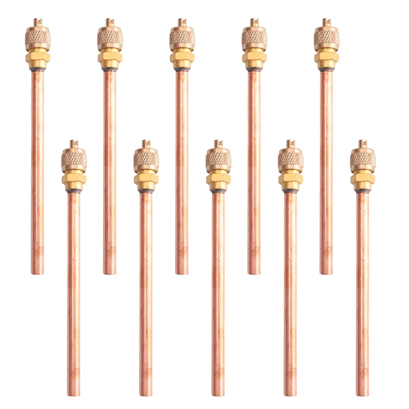 10 клапанов 1/4 дюйма SAE X 1/4 дюйма наружный диаметр X 4-дюймовый стержень сердечника переменного тока охлаждение 
10 клапанов 1/4 дюйма SAE X 1/4 дюйма наружный диаметр X 4-дюймовый стержень сердечника переменного тока охлаждение