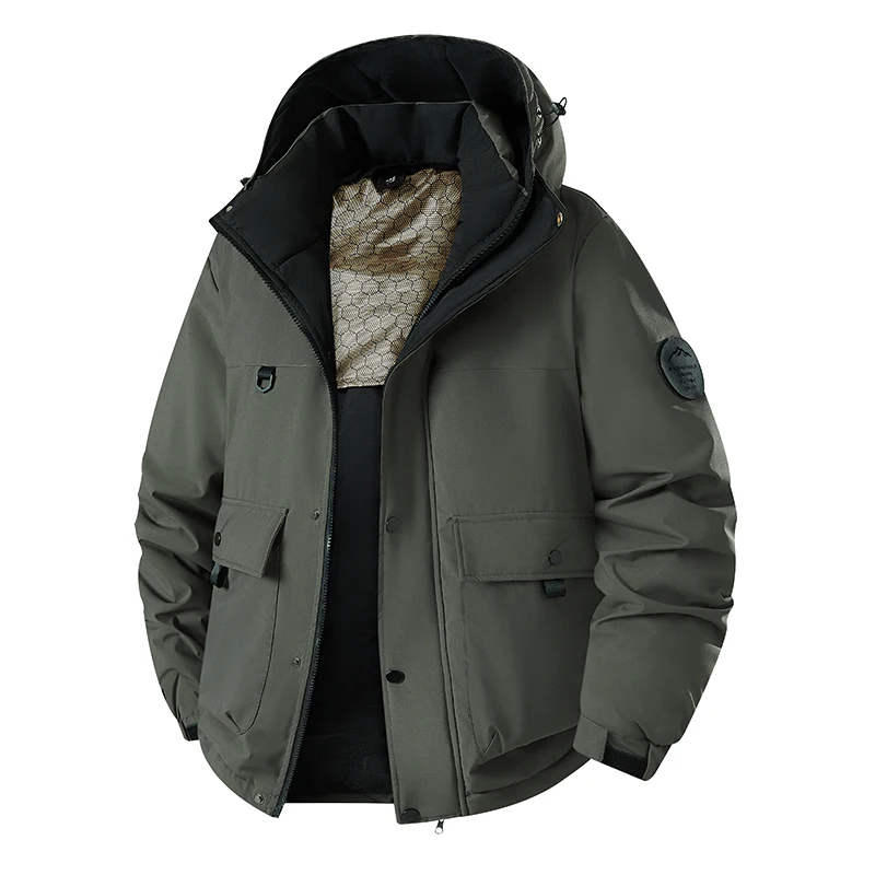 Men Parka Hooded Long Sleeve Zipper Parka Casual Warm Men Thick Waterproof Jacket Parkas Coat Windproof Hat Parkas Jacket Parkas
Men Parka Hooded Long Sleeve Zipper Parka Casual Warm Men Thick Waterproof Jacket Parkas Coat Windproof Hat Parkas Jacket Parkas