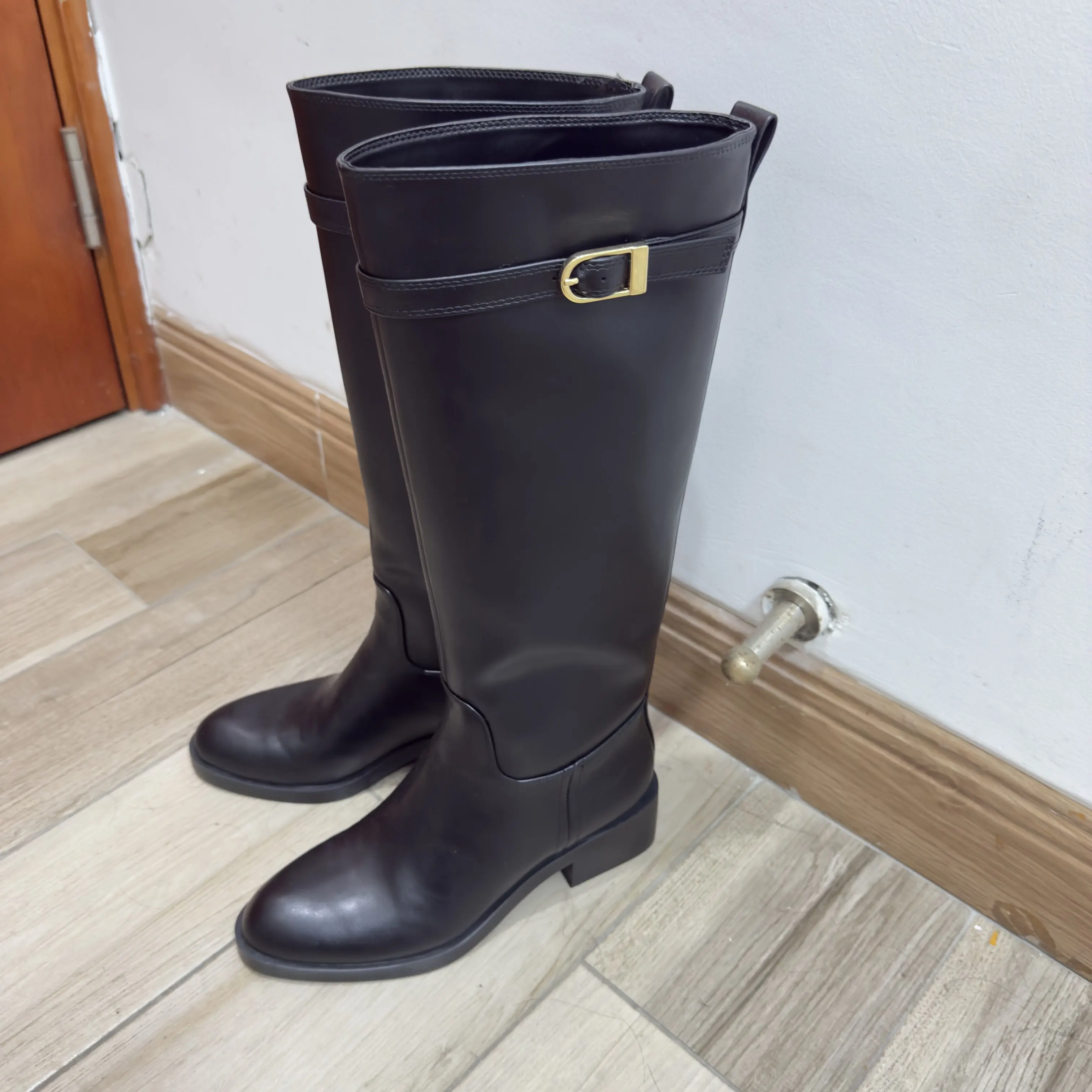 Black Round Head Long Boots Thick Heels Women Shoes Fall Dress Knee High Botas Buckle Strap Zapatos Mujer
Black Round Head Long Boots Thick Heels Women Shoes Fall Dress Knee High Botas Buckle Strap Zapatos Mujer