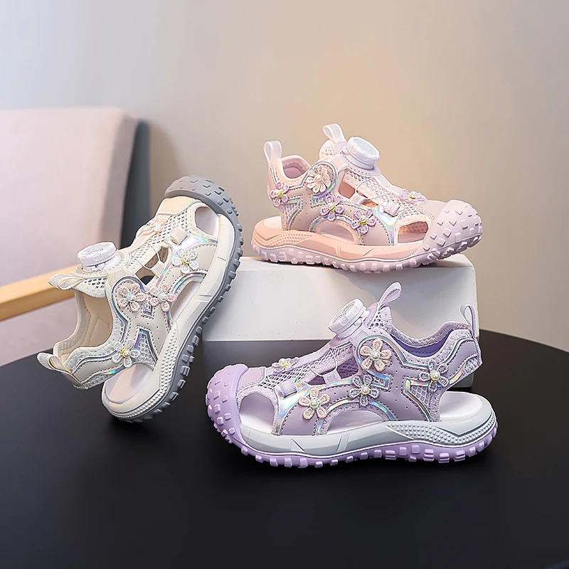 Girls Princess Sandals Sweet Flowers Soft Kids Casual Sandals Toes Capped 2026 Summer Children Sports Sandals Mesh Breathable
Girls Princess Sandals Sweet Flowers Soft Kids Casual Sandals Toes Capped 2026 Summer Children Sports Sandals Mesh Breathable
