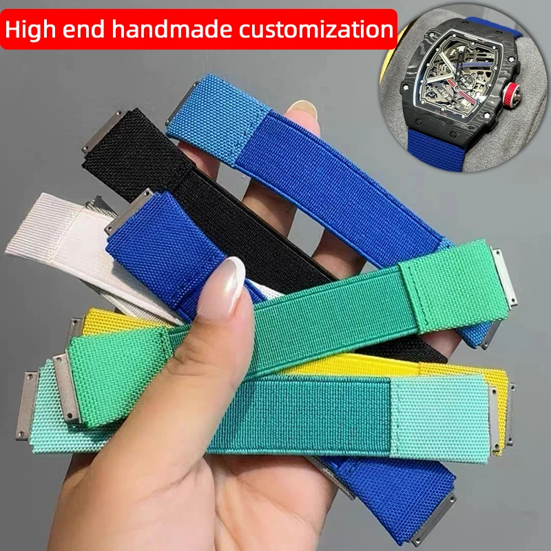 High end handmade customization New Elastic Band Loop Strap For RM Richard Miller Men Collection RM67 RM67-02 67-01 FKM Bracelet
High end handmade customization New Elastic Band Loop Strap For RM Richard Miller Men Collection RM67 RM67-02 67-01 FKM Bracelet