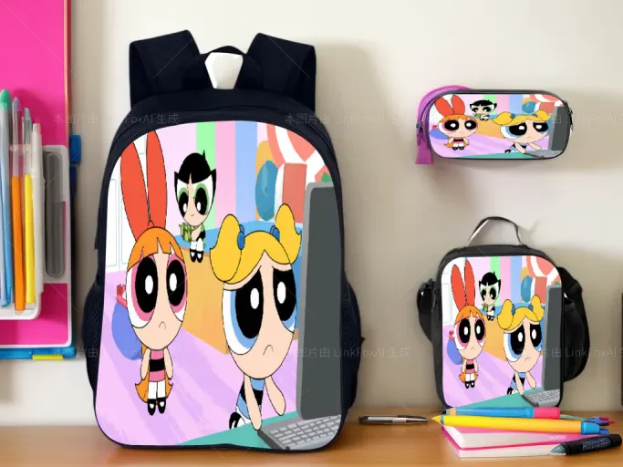 The Powerpuff Girls School Backpack 3Pcs Set-Lightweight Book Bag+Pencil Case+Lunch Tote,Canvas Knapsack for Child
The Powerpuff Girls School Backpack 3Pcs Set-Lightweight Book Bag+Pencil Case+Lunch Tote,Canvas Knapsack for Child