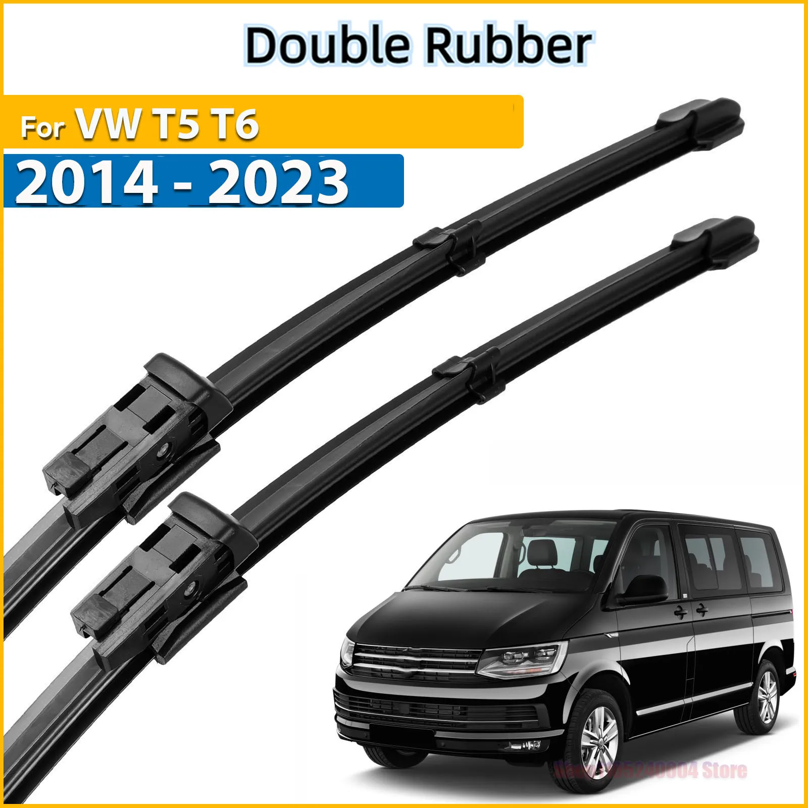Front Wiper Blades For VW Transporter T5 T6 Caravelle Multivan 2014 - 2023 Windshield Windscreen Window 24''+24''
Front Wiper Blades For VW Transporter T5 T6 Caravelle Multivan 2014 - 2023 Windshield Windscreen Window 24''+24''
