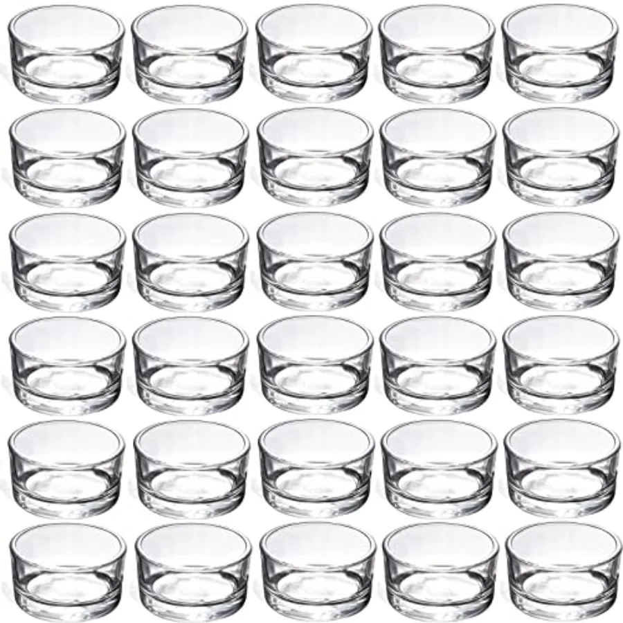 30 PCS Small Clear Glass Tealight Candle Holders, Tealight Holders Bulk Use for Weddings Parties Dinner, for 1.5" Tealight. as
30 PCS Small Clear Glass Tealight Candle Holders, Tealight Holders Bulk Use for Weddings Parties Dinner, for 1.5" Tealight. as