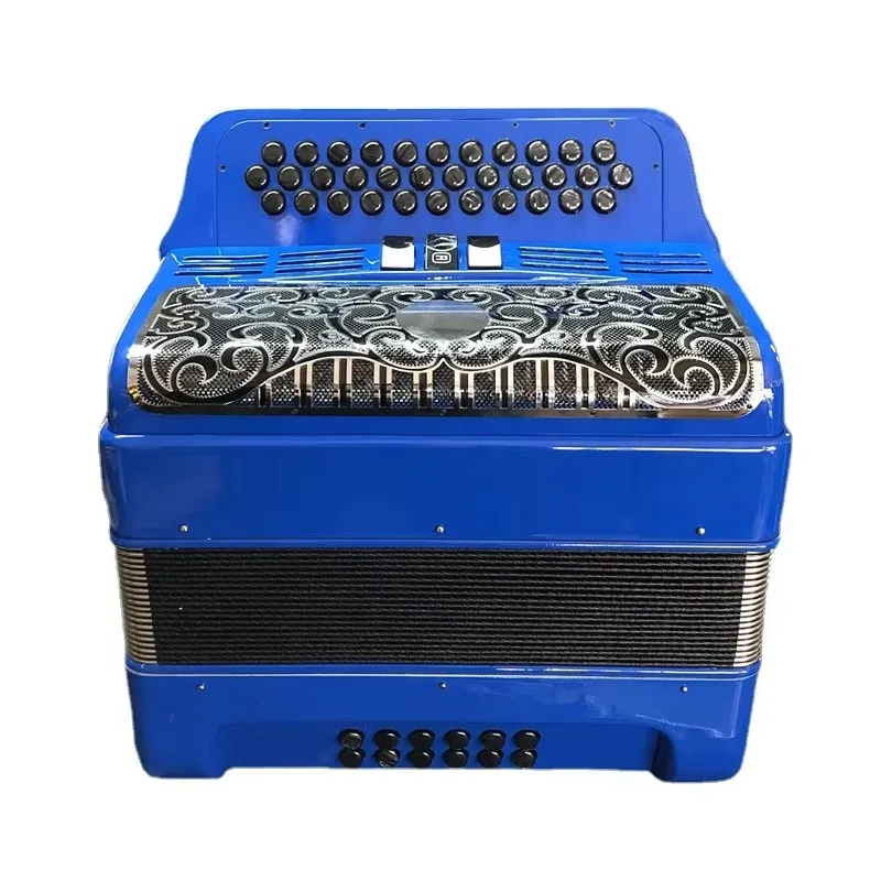 12-Bass Diatonic Professional Accordion 34-Button Wood Accordion with 3 Tuners Spray-Painted for Foreign Trade Export
12-Bass Diatonic Professional Accordion 34-Button Wood Accordion with 3 Tuners Spray-Painted for Foreign Trade Export