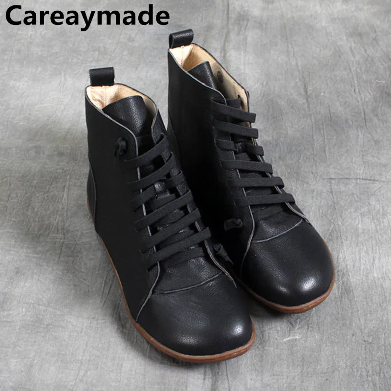 Careaymade-женские короткие туфли из натуральной кожи с широким носком, зимние сапоги ручной работы из шерсти, повседневные женские ботильоны на плоской подошве
Careaymade-женские короткие туфли из натуральной кожи с широким носком, зимние сапоги ручной работы из шерсти, повседневные женские ботильоны на плоской подошве