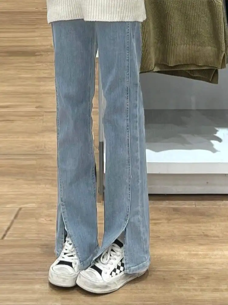 plus Size American Retro Slit Denim High Waist Women's 300 Pou Summer Autumn Loose Wide Leg Pants Casual Straight Fit
plus Size American Retro Slit Denim High Waist Women's 300 Pou Summer Autumn Loose Wide Leg Pants Casual Straight Fit