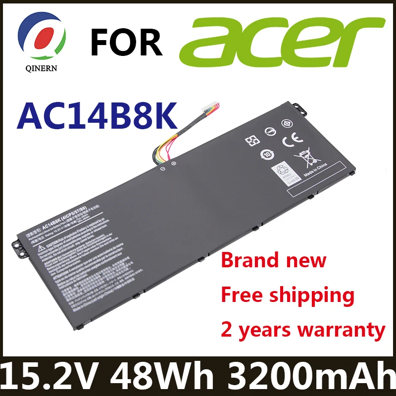 AC14B8K 48Wh Аккумулятор для ноутбука Acer Aspire CB3-111 CB5-311 ES1-511 ES1-512 ES1-520 S1-521 ES1-531 ES1-731 E5-771G V3-371 V3-111
AC14B8K 48Wh Аккумулятор для ноутбука Acer Aspire CB3-111 CB5-311 ES1-511 ES1-512 ES1-520 S1-521 ES1-531 ES1-731 E5-771G V3-371 V3-111