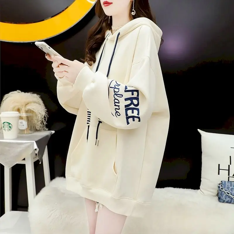 Casual Hoodies Women Spring Autumn Trendy Hooded Pocket Jackets Korean Style Loose Plush Hooded Coat Oversized Hoodie Womens Top
Casual Hoodies Women Spring Autumn Trendy Hooded Pocket Jackets Korean Style Loose Plush Hooded Coat Oversized Hoodie Womens Top