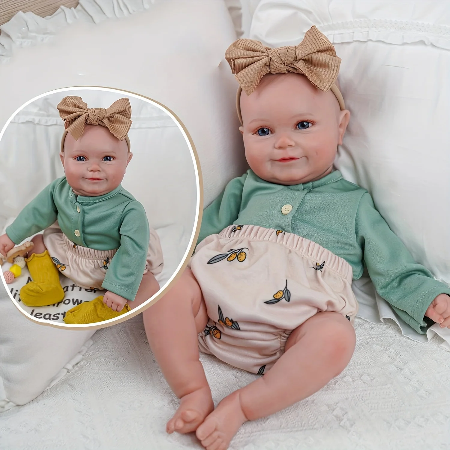 Reborn Babies 20 inch Realistic Soft Silicone Vinyl Cloth Body Lifelike Handmade Reborn Dolls Boy Newborn Baby Xmas Gift
Reborn Babies 20 inch Realistic Soft Silicone Vinyl Cloth Body Lifelike Handmade Reborn Dolls Boy Newborn Baby Xmas Gift