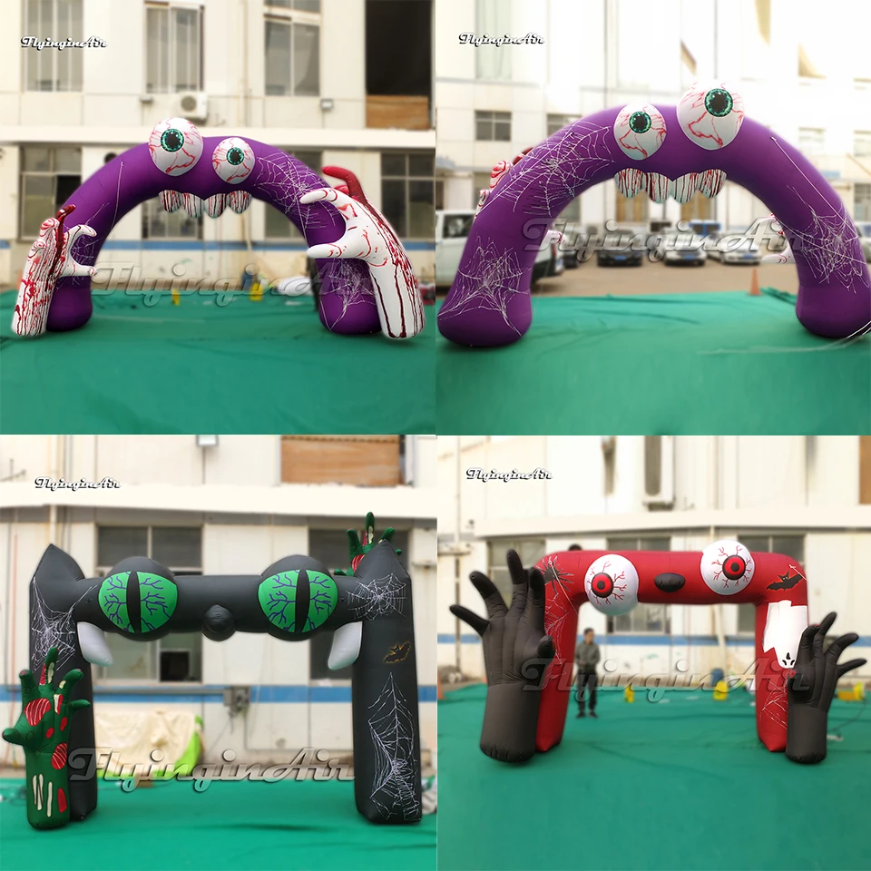 Terrible Giant Halloween Entrance Arch Inflatable Haunted House Gate Evil Cat Zombie Door With Lights For Outdoor Decoration
Terrible Giant Halloween Entrance Arch Inflatable Haunted House Gate Evil Cat Zombie Door With Lights For Outdoor Decoration