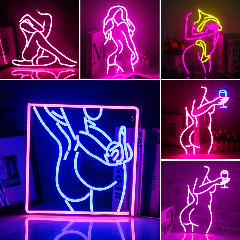 Ineonlife Sexy Model Naked Girl Neon Sign LED Light Female Acrylic Hanging Body For Bar Party Club Home Bedroom Rave Wall Decor
Ineonlife Sexy Model Naked Girl Neon Sign LED Light Female Acrylic Hanging Body For Bar Party Club Home Bedroom Rave Wall Decor