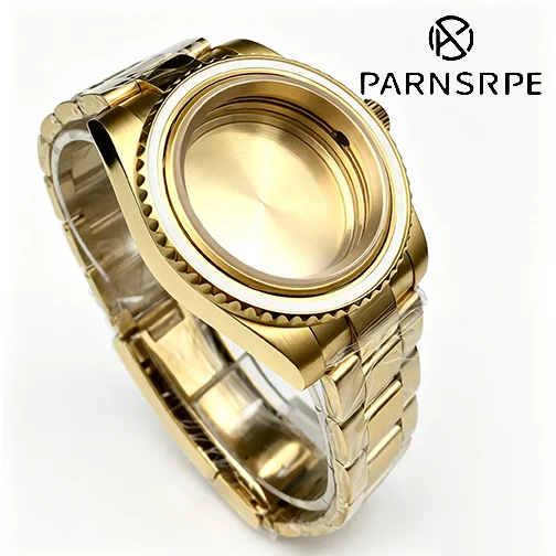 40mm Gold Plated Watch Case Set 316L Steel With Sapphire Glass Fits NH35A NH36A Movement 28.5mm Dial
40mm Gold Plated Watch Case Set 316L Steel With Sapphire Glass Fits NH35A NH36A Movement 28.5mm Dial