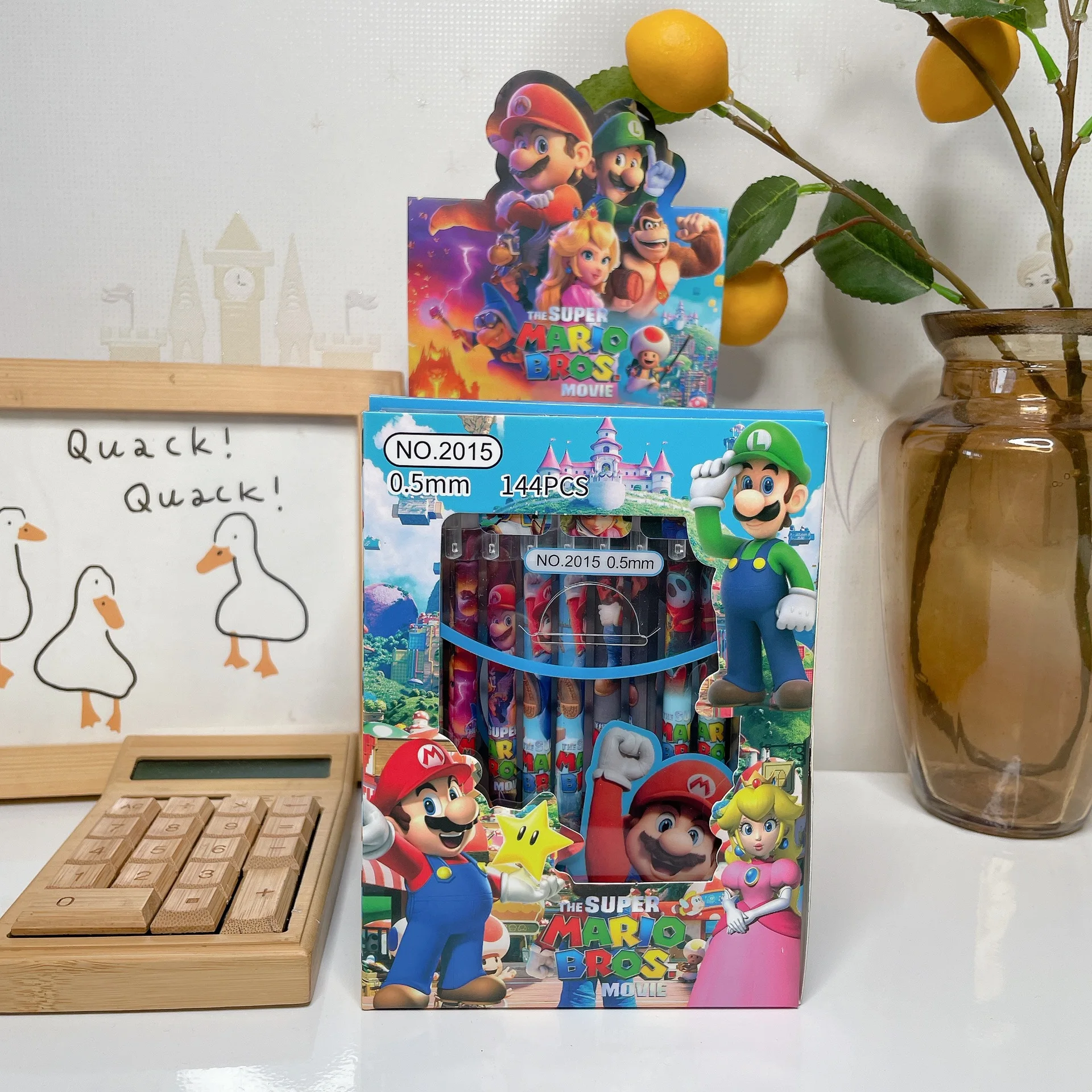 12pcs Super Mario Pen Neutral Pen 1 box, 12 pieces, Kawaii new cartoon student writing pen, stationery, learning supplies, gifts
12pcs Super Mario Pen Neutral Pen 1 box, 12 pieces, Kawaii new cartoon student writing pen, stationery, learning supplies, gifts