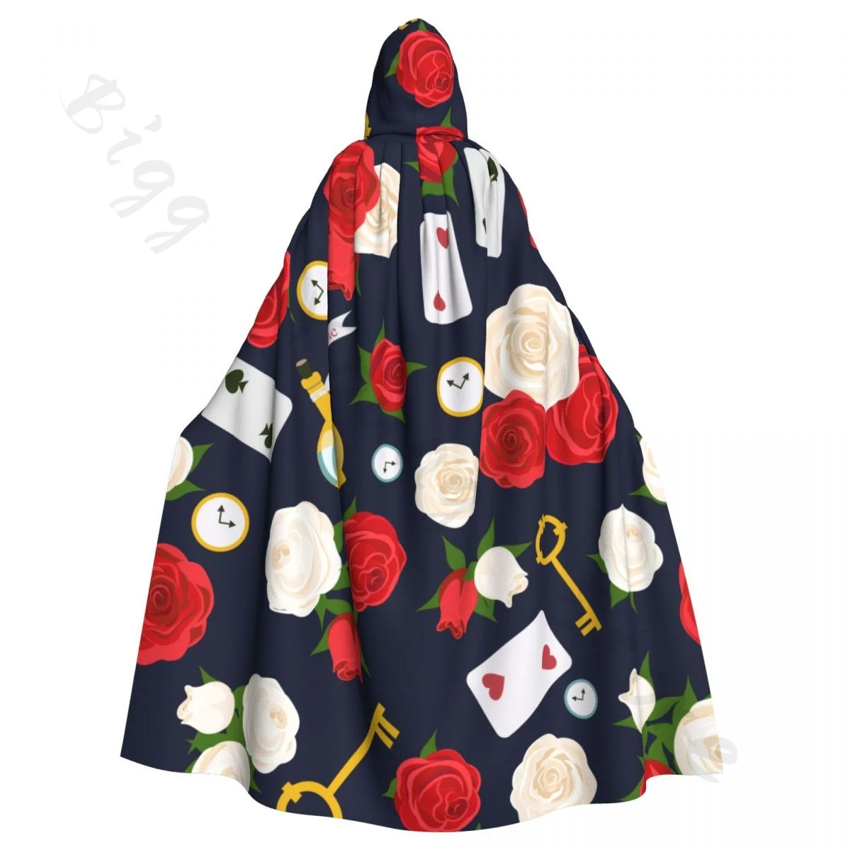 Roses And Card Key Unisex Witch Party Reversible Hooded Adult Vampires Cape Cloak
Roses And Card Key Unisex Witch Party Reversible Hooded Adult Vampires Cape Cloak