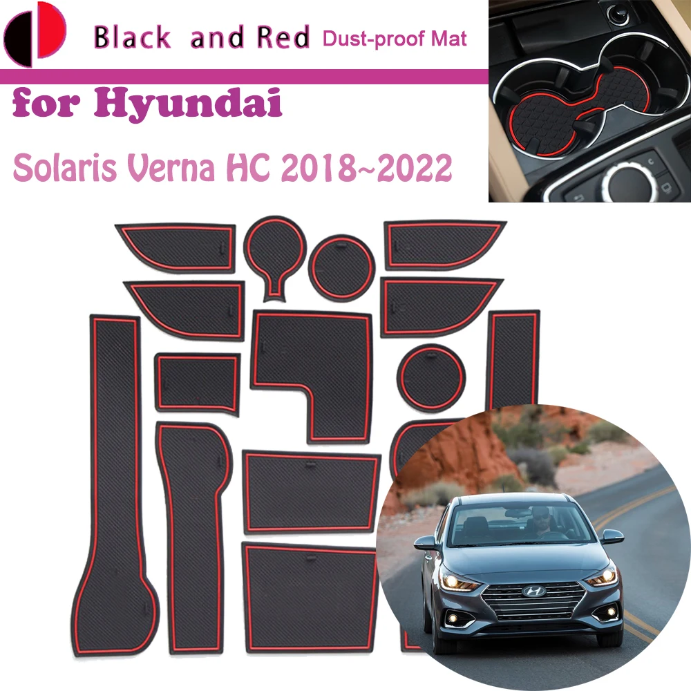 Rubber Door Groove Mat for Hyundai Solaris Verna HC YC 2018~2022 2019 2020 Gate Storage Slot Coaster Dust-proof Sticker Pad Auto
Rubber Door Groove Mat for Hyundai Solaris Verna HC YC 2018~2022 2019 2020 Gate Storage Slot Coaster Dust-proof Sticker Pad Auto