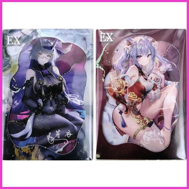 Anime Goddess Story Rare EX Refraction Flashcards Keqing Raiden Mei Toys for boys Collectible Cards Christmas Birthday Gift
Anime Goddess Story Rare EX Refraction Flashcards Keqing Raiden Mei Toys for boys Collectible Cards Christmas Birthday Gift