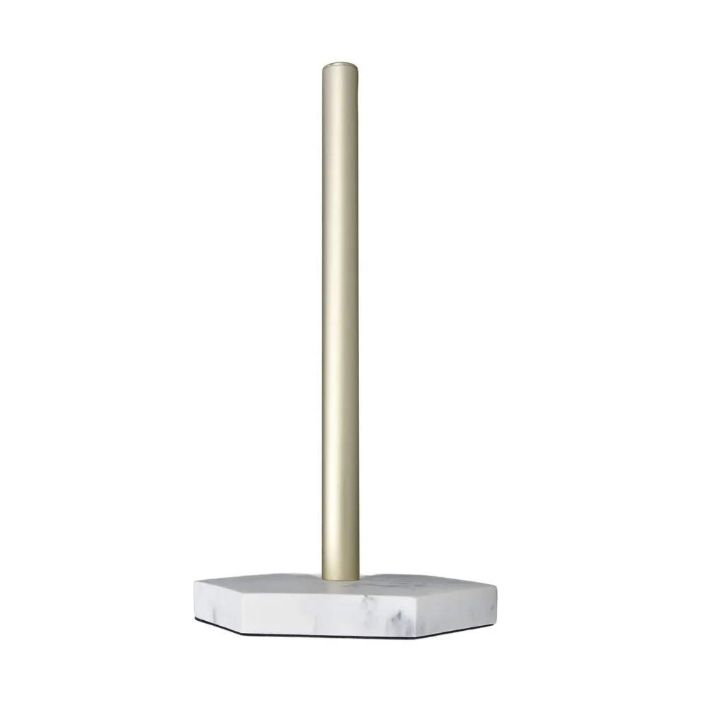 Resin Stainless Steel Paper Towel Holder Simulation Marble Gold Paper Towel Rack Multifunctional with Weighted Base
Resin Stainless Steel Paper Towel Holder Simulation Marble Gold Paper Towel Rack Multifunctional with Weighted Base
