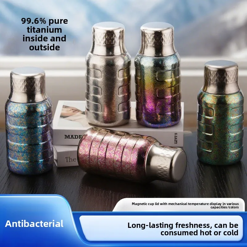 Puretitaniumdouble-layer insulatedcupwith temperature-sensing magnetic suction cup lid and antibacterial insulation water bottle
Puretitaniumdouble-layer insulatedcupwith temperature-sensing magnetic suction cup lid and antibacterial insulation water bottle