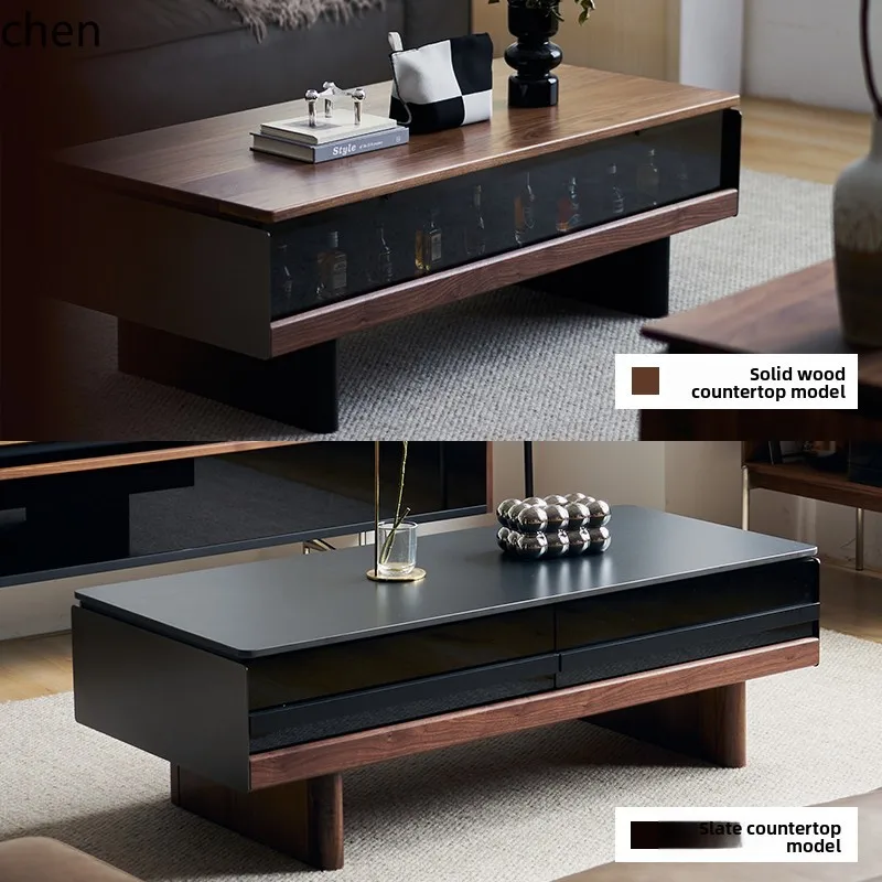 ZML black walnut solid wood slate display atmosphere black rectangular small apartment
ZML black walnut solid wood slate display atmosphere black rectangular small apartment