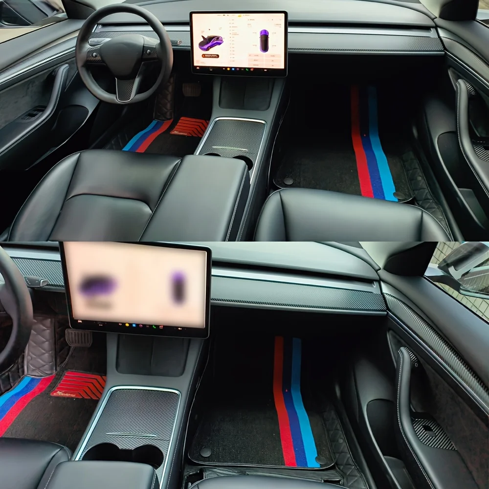 For Tesla Model 3 Model Y 2021-2022 Interior Control Panel Door Handle 5D Carbon Fiber Stickers Decals Car styling Accessorie
For Tesla Model 3 Model Y 2021-2022 Interior Control Panel Door Handle 5D Carbon Fiber Stickers Decals Car styling Accessorie