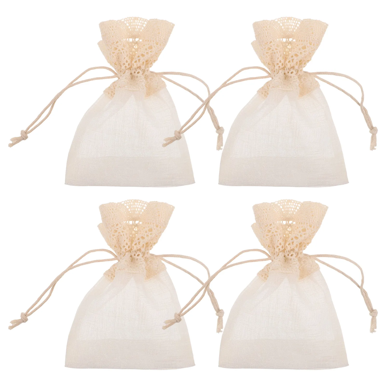 4 Pcs Creative Pocket Gift Bags Drawstring Jewelry Cotton Fabric Pouch Storage Slub Yarn Travel Compact
4 Pcs Creative Pocket Gift Bags Drawstring Jewelry Cotton Fabric Pouch Storage Slub Yarn Travel Compact