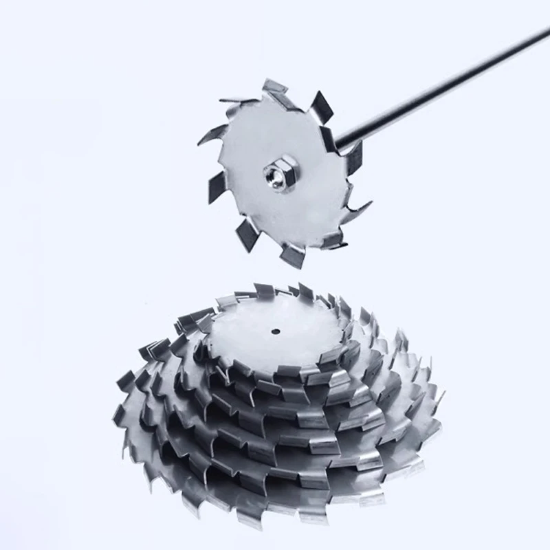 1set 304 Lab Stainless Steel Sawtooth Disc Stirrer Dispersive disc Agitator Paddle with Stirring Rod
1set 304 Lab Stainless Steel Sawtooth Disc Stirrer Dispersive disc Agitator Paddle with Stirring Rod