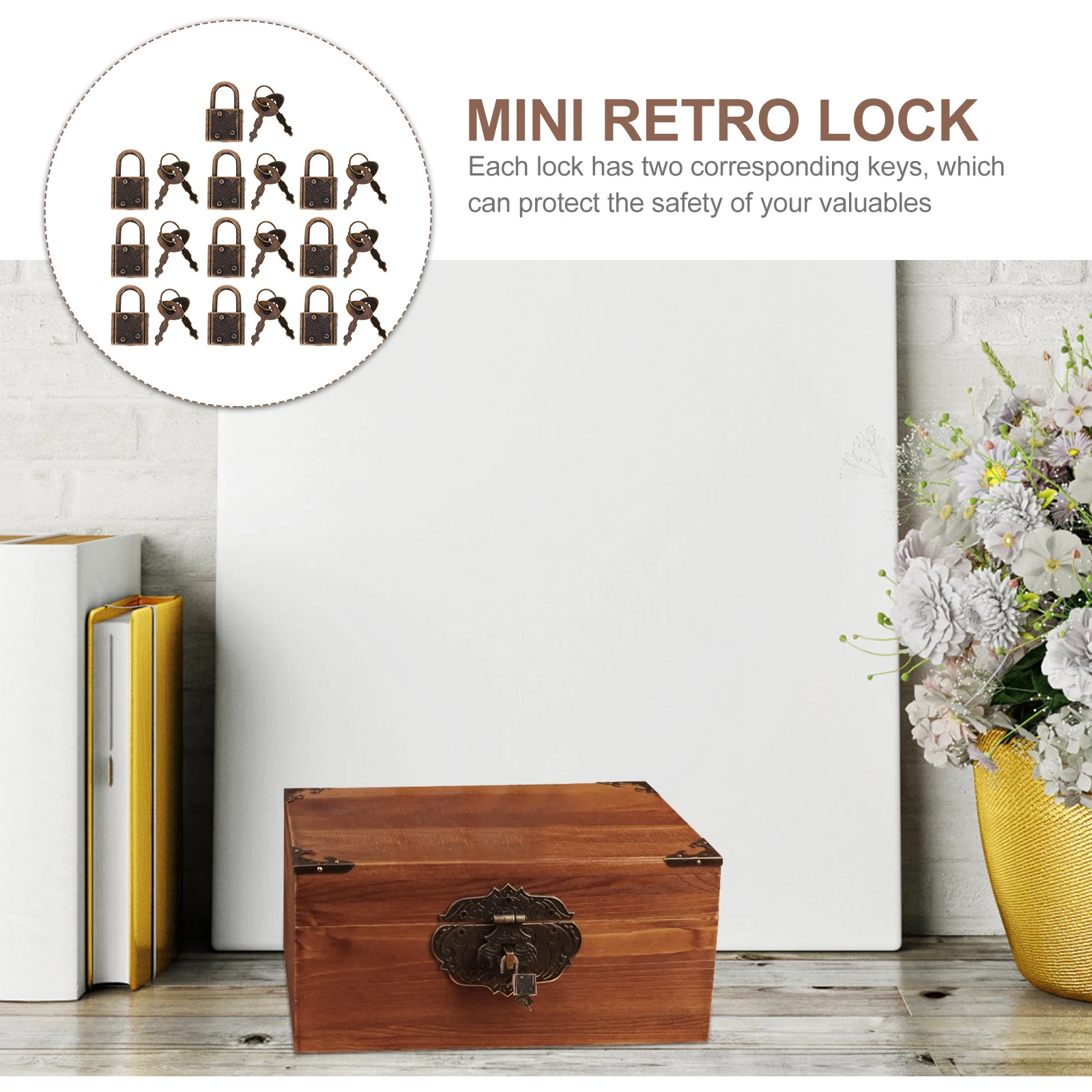 10pcs Padlocks Rustproof Padlocks Retro Suitcase Locks Durable Mini Vintage Furniture Lock Luggage Baggage Hardware
10pcs Padlocks Rustproof Padlocks Retro Suitcase Locks Durable Mini Vintage Furniture Lock Luggage Baggage Hardware