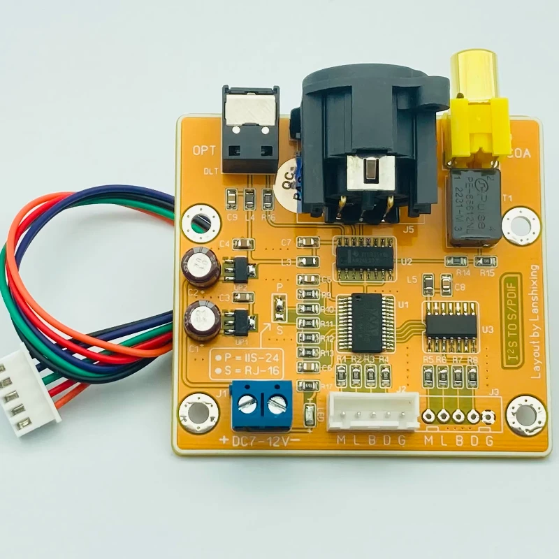 IIS к коаксиальному выходе Итальянский интерфейс USB Коаксиальный оптоволоконный выход I2S к S/PDIF
IIS к коаксиальному выходе Итальянский интерфейс USB Коаксиальный оптоволоконный выход I2S к S/PDIF