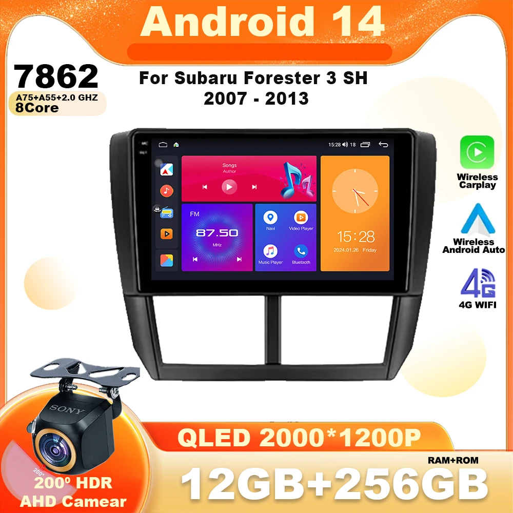 Android 14 For Subaru Forester 3 SH 2007 - 2013 Car Radio Wireless Multimedia Video Player Navigation GPS Carplay BT Auto WIFI
Android 14 For Subaru Forester 3 SH 2007 - 2013 Car Radio Wireless Multimedia Video Player Navigation GPS Carplay BT Auto WIFI