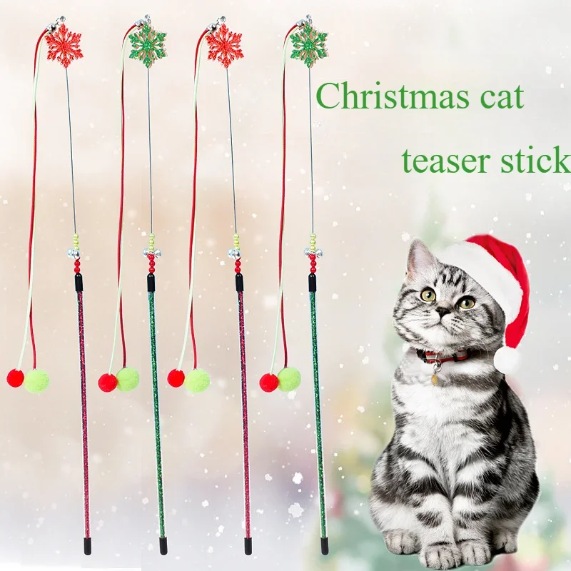 Cat Toys Christmas Hairball Tassel Teasing Stick Supplies Scratch Resistant Long Rod Steel Wire Teasing Rod Cat Toys
Cat Toys Christmas Hairball Tassel Teasing Stick Supplies Scratch Resistant Long Rod Steel Wire Teasing Rod Cat Toys