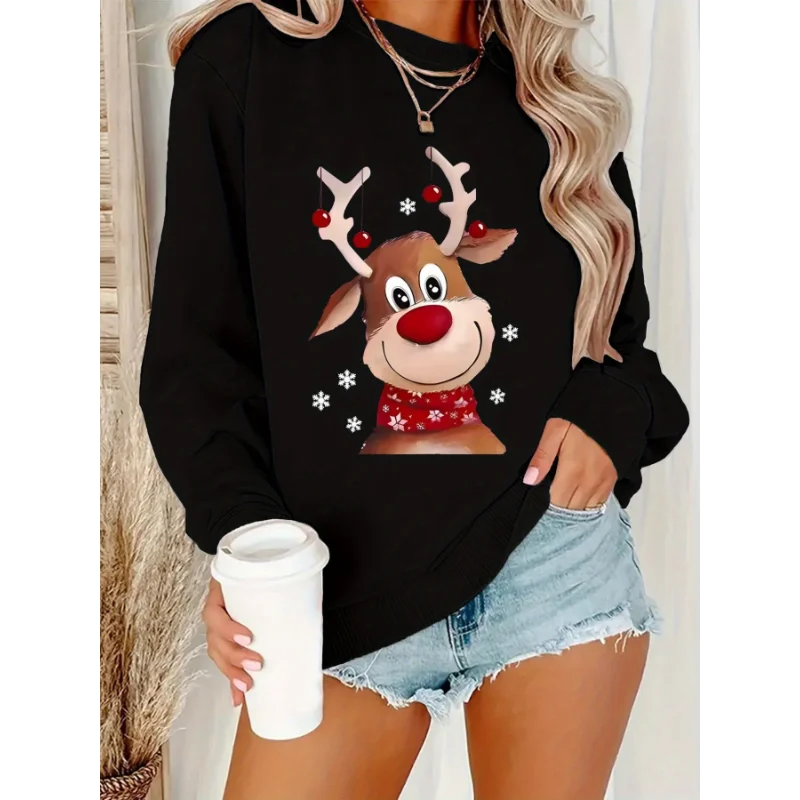 Women's New Splicing Socket Round Neck Print Stylish Loose Versatile Casual Long-sleeved Sweatshirts
Women's New Splicing Socket Round Neck Print Stylish Loose Versatile Casual Long-sleeved Sweatshirts