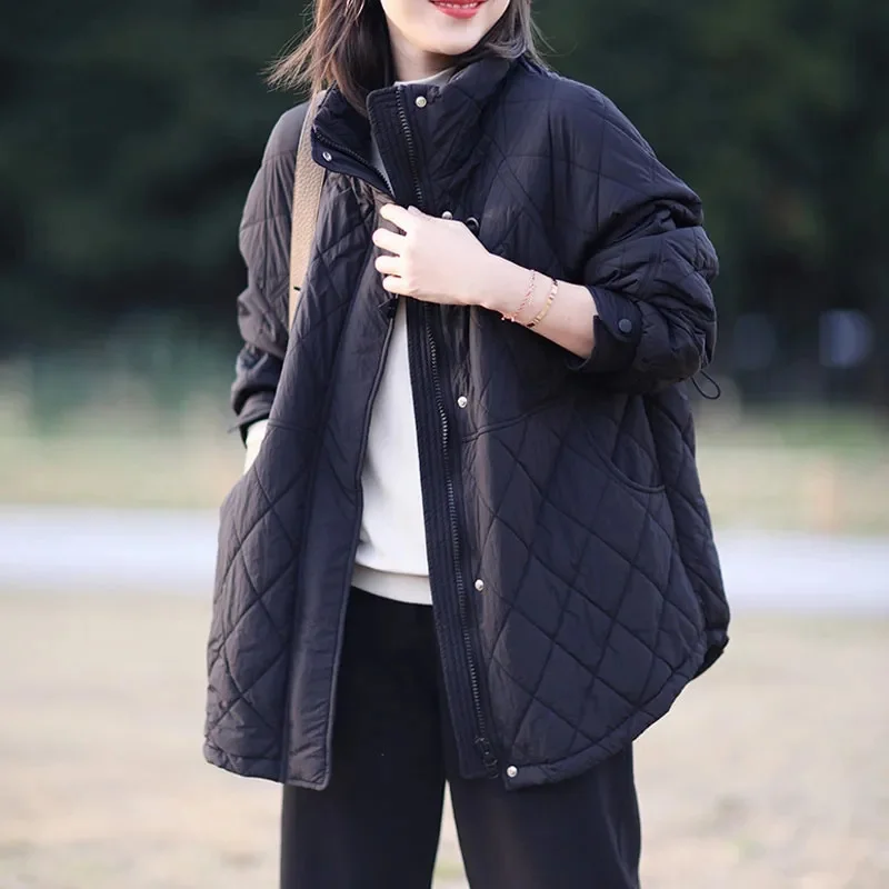 Down Cotton Jacket Women's 2025 Autumn Winter New High-End Large Size Casual Warm Cotton Padded Coat Loose Ladies Outwear Tops
Down Cotton Jacket Women's 2025 Autumn Winter New High-End Large Size Casual Warm Cotton Padded Coat Loose Ladies Outwear Tops
