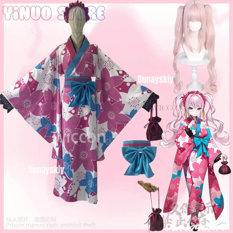 Alice Anime Game NIKKE:The Goddess Of Victory Cosplay Japanese Yukata Kimono Sakura Pink Wigs Jirai Kei Girls Woman 코스프레
Alice Anime Game NIKKE:The Goddess Of Victory Cosplay Japanese Yukata Kimono Sakura Pink Wigs Jirai Kei Girls Woman 코스프레