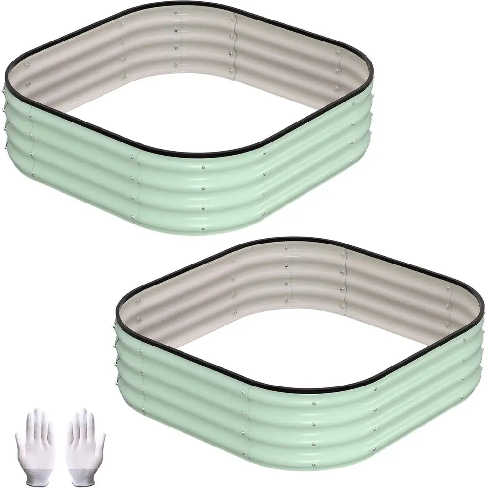 Raised Garden Beds, 2 Pack 3x3x1ft Durable Metal Planters for Vegetables, Fruits, Herbs, Easy Assembly, Green
Raised Garden Beds, 2 Pack 3x3x1ft Durable Metal Planters for Vegetables, Fruits, Herbs, Easy Assembly, Green