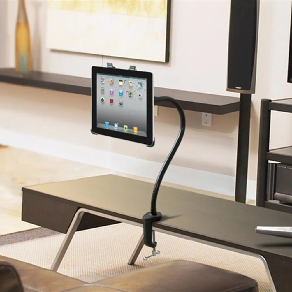 Clamp Mount 360 Degree Rotating Tablet Stand Flexible Swivel Gooseneck Holder for 5-11 Inch Tablets Desk Bed Use
Clamp Mount 360 Degree Rotating Tablet Stand Flexible Swivel Gooseneck Holder for 5-11 Inch Tablets Desk Bed Use