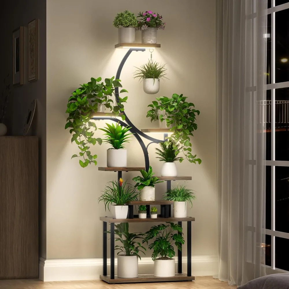 Plant Stand Indoor with Grow Light, Corner Large Plant Stand for Indoor Plants Multiple, 8 Tiered 66" Tall Plant Shelf
Plant Stand Indoor with Grow Light, Corner Large Plant Stand for Indoor Plants Multiple, 8 Tiered 66" Tall Plant Shelf