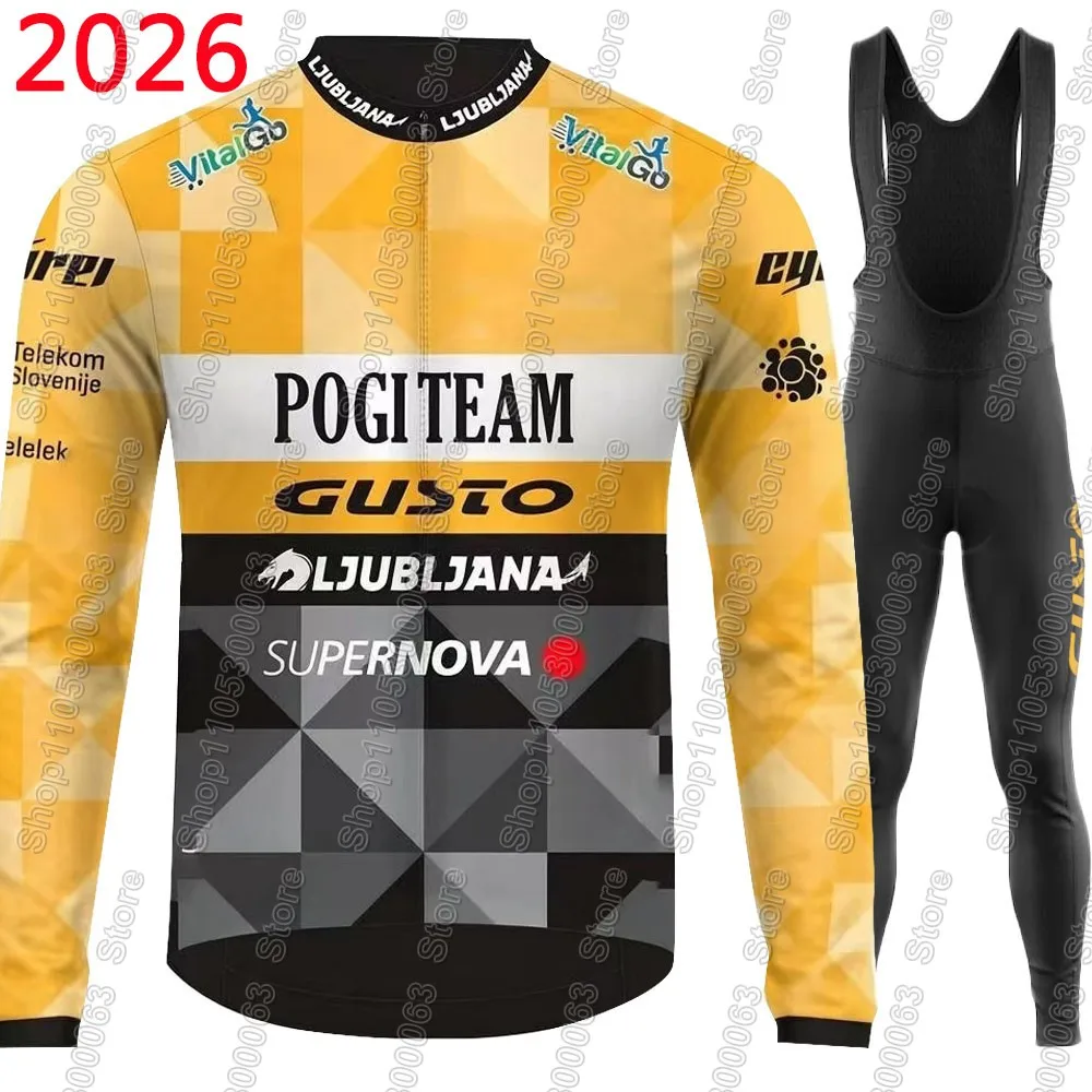 Pogi Team Gusto Ljubljana 2026 Cycling Jersey Set Slovenia Clothing Suit Mens Summer Winter Long Sleeve MTB Bike Road Pants Bib
Pogi Team Gusto Ljubljana 2026 Cycling Jersey Set Slovenia Clothing Suit Mens Summer Winter Long Sleeve MTB Bike Road Pants Bib