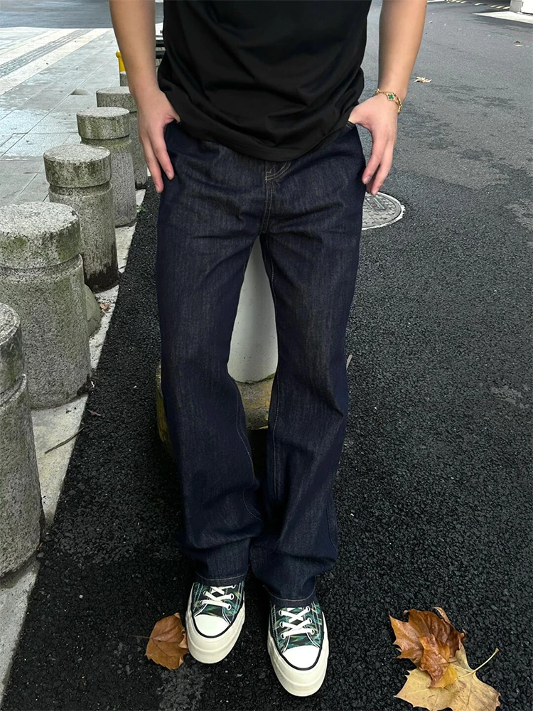 American Retro Denim Blue Original Color Men's Jeans Spring Autumn Haome High-End Feelings CleanFit Flared Pants
American Retro Denim Blue Original Color Men's Jeans Spring Autumn Haome High-End Feelings CleanFit Flared Pants