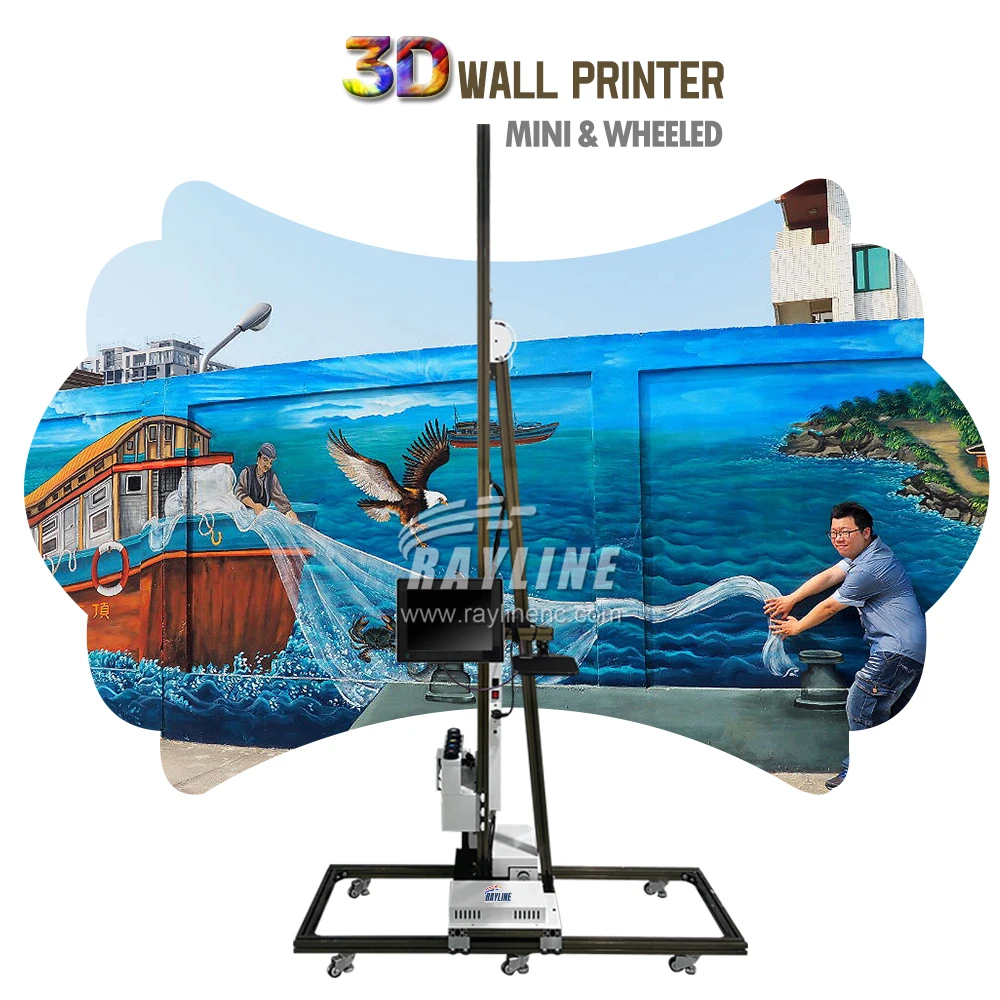 Rayline High Quality Factory Direct outdoor indoor mural paper 3D Vertical UV Ink art Wall Printer printing machines price
Rayline High Quality Factory Direct outdoor indoor mural paper 3D Vertical UV Ink art Wall Printer printing machines price