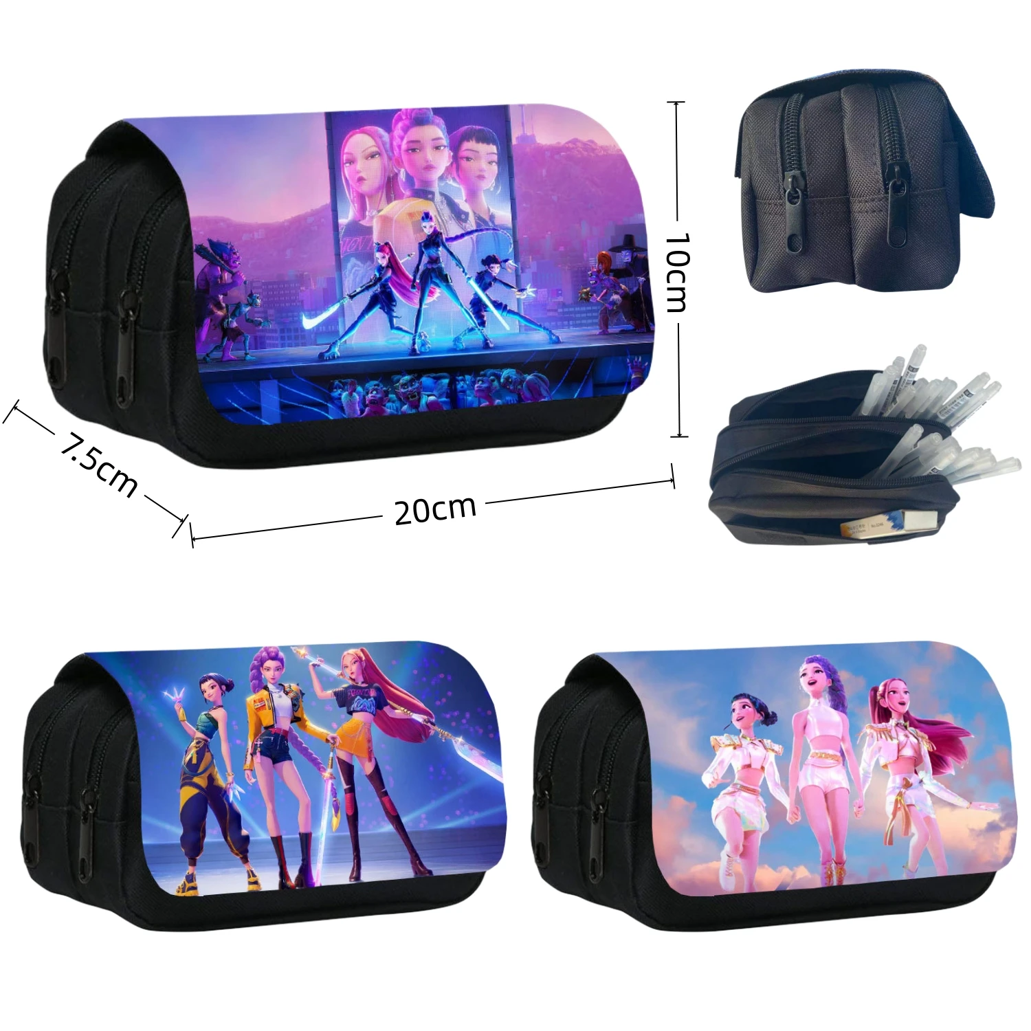 Anime Girl Group Double Layer Pencil Case Large Capacity K-Pop Pencil Bag for Teen Girls School Stationery Organizer Kids Gift
Anime Girl Group Double Layer Pencil Case Large Capacity K-Pop Pencil Bag for Teen Girls School Stationery Organizer Kids Gift