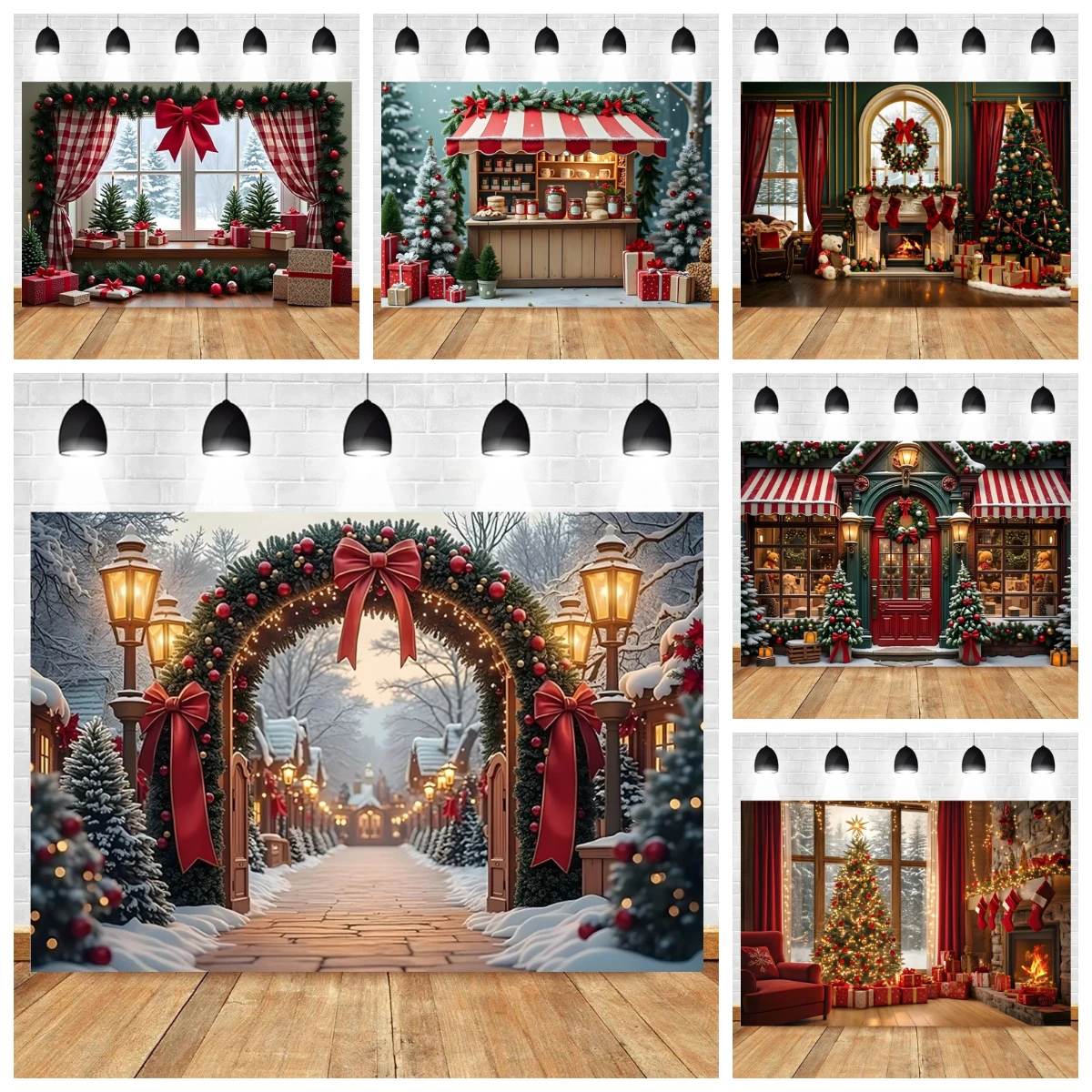 Christmas Fireplace Photography Backdrop Xmas Tree Gifts Window Wood Door Wreath Decor Kids Portrait Background for Photo Studio
Christmas Fireplace Photography Backdrop Xmas Tree Gifts Window Wood Door Wreath Decor Kids Portrait Background for Photo Studio