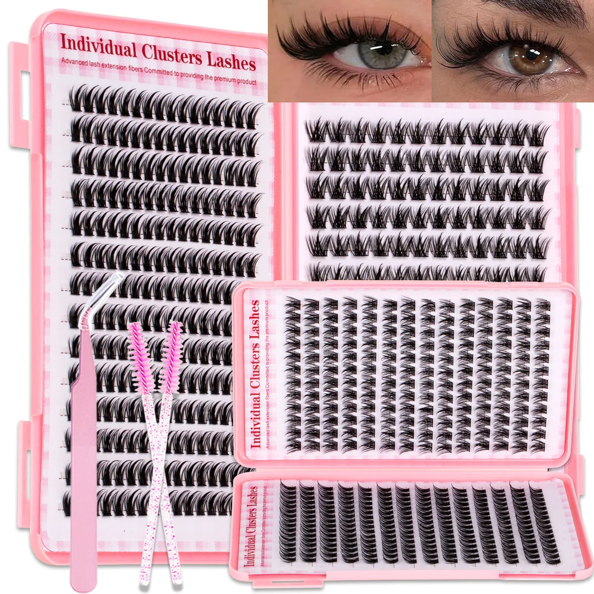 DIY Lash Clusters Wispy Eyelash Extensions Individual Lashes Soft Comfortable Large Capacity Eyelash Clusters with Thin Band
DIY Lash Clusters Wispy Eyelash Extensions Individual Lashes Soft Comfortable Large Capacity Eyelash Clusters with Thin Band