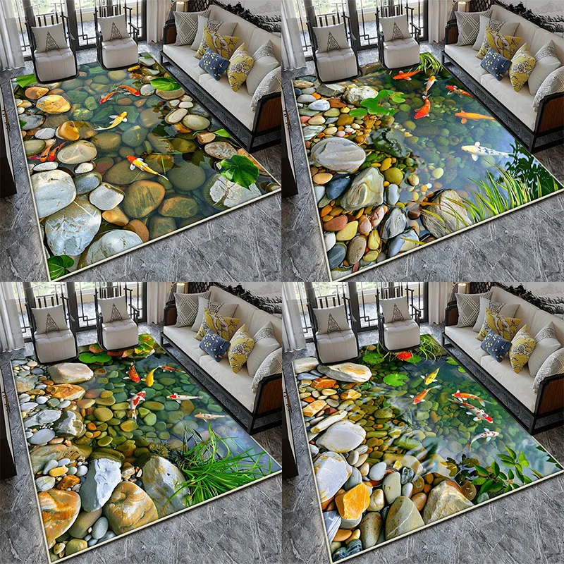 Роскошный ковер 3D Fishpond для гостиной и спальни 200x300, легко чистящийся нескользящий декор
Роскошный ковер 3D Fishpond для гостиной и спальни 200x300, легко чистящийся нескользящий декор
