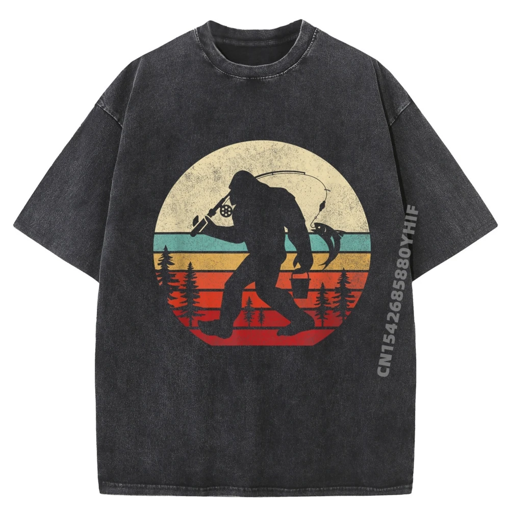 Bigfoot Fishing Funny Retro Sasquatch T Shirt Graphic Mens Tops & Tees Funny T Shirt Washed Printed Luxury Designer Clothes
Bigfoot Fishing Funny Retro Sasquatch T Shirt Graphic Mens Tops & Tees Funny T Shirt Washed Printed Luxury Designer Clothes