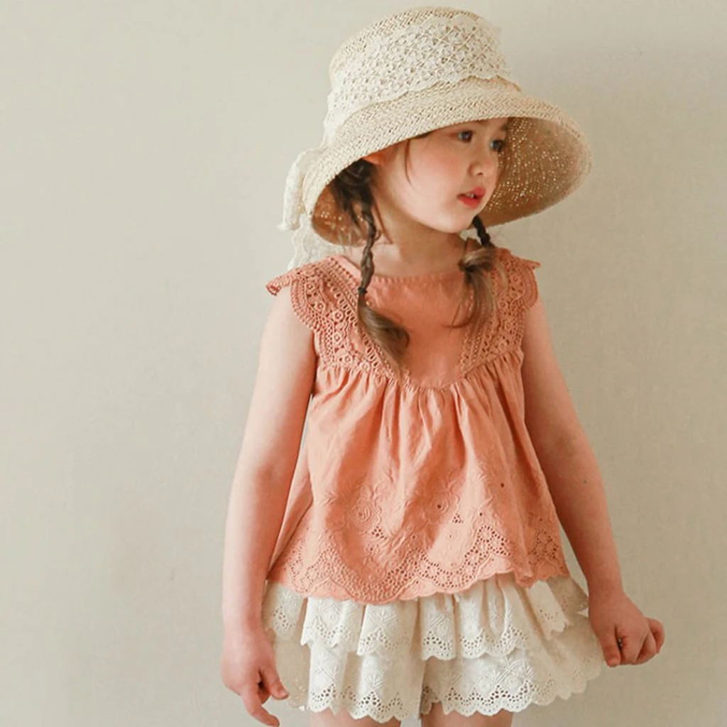 Kids Tops Summer 2026 Girls Sweet Lace Trim Solid Color Doll Shirt Sleeveless T-shirt Top in Stock
Kids Tops Summer 2026 Girls Sweet Lace Trim Solid Color Doll Shirt Sleeveless T-shirt Top in Stock