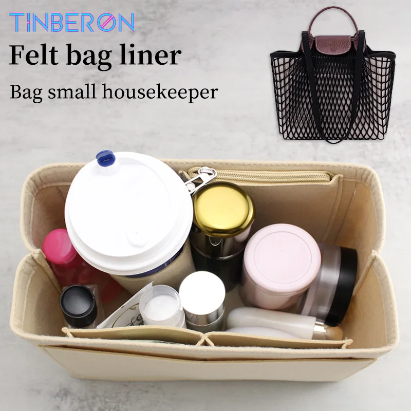 TINBERON Makeup Bags Organizer Insert Cosmetic Bag Large Capacity Felt Bag Liner For Luxury String Bag Support Shape Bag in Bag
TINBERON Makeup Bags Organizer Insert Cosmetic Bag Large Capacity Felt Bag Liner For Luxury String Bag Support Shape Bag in Bag